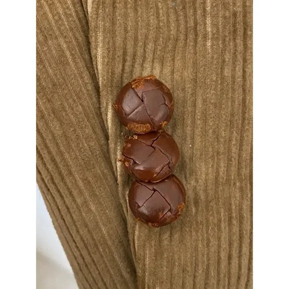 Garrison Park Men's 46R Vintage Tan Brown Corduroy Blazer W/ Elbow Patches - Picture 10 of 11